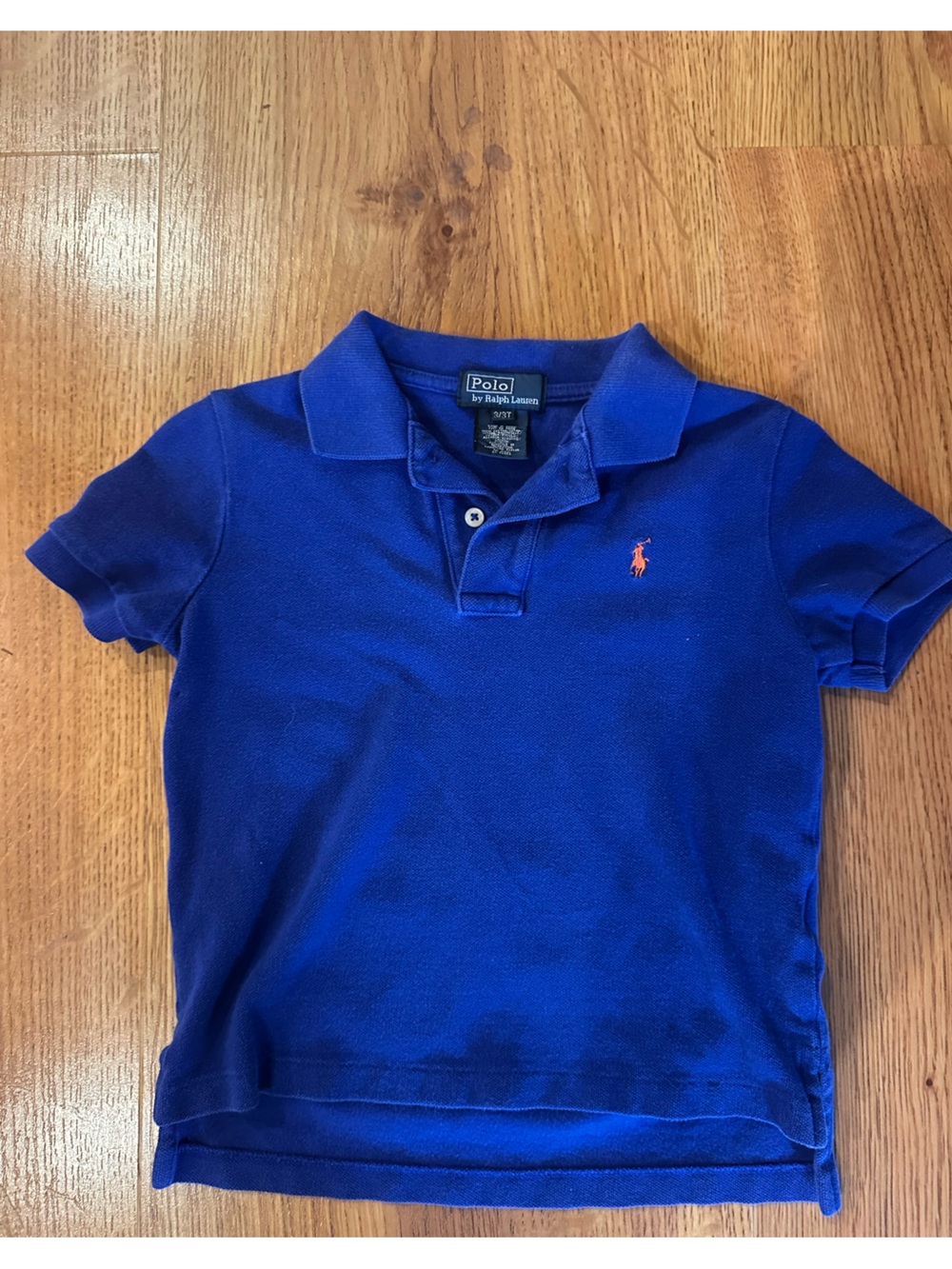 Ralph Lauren Kids Royal Blue Polo with Orange Pony